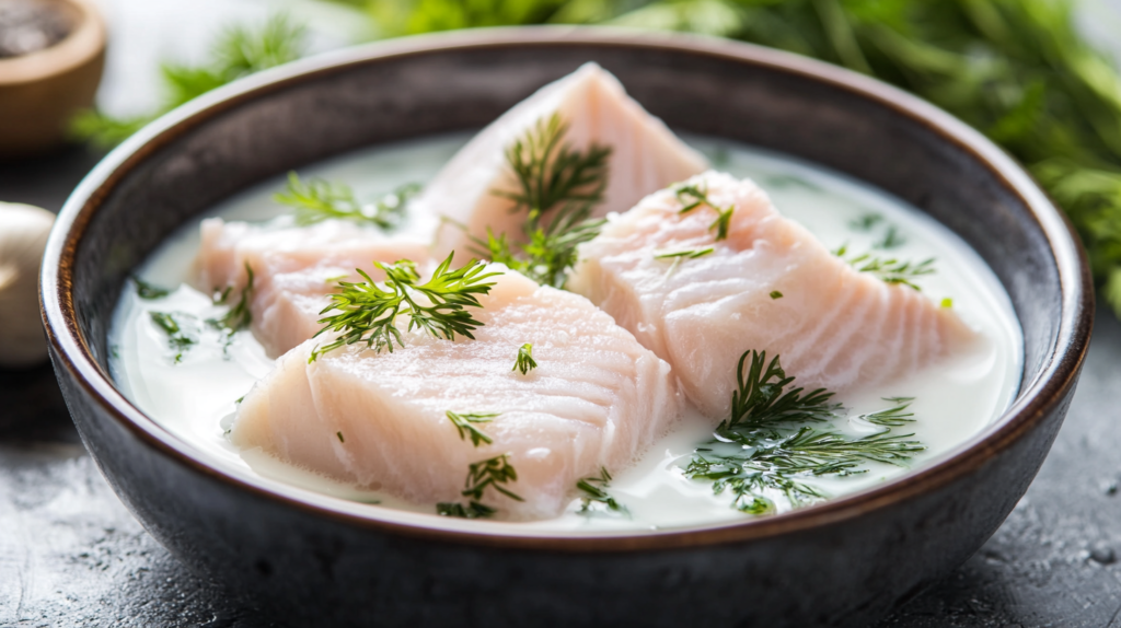 Rockfish Soaking in Milk