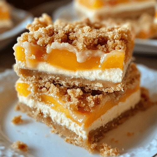 Peach Crumble Bars