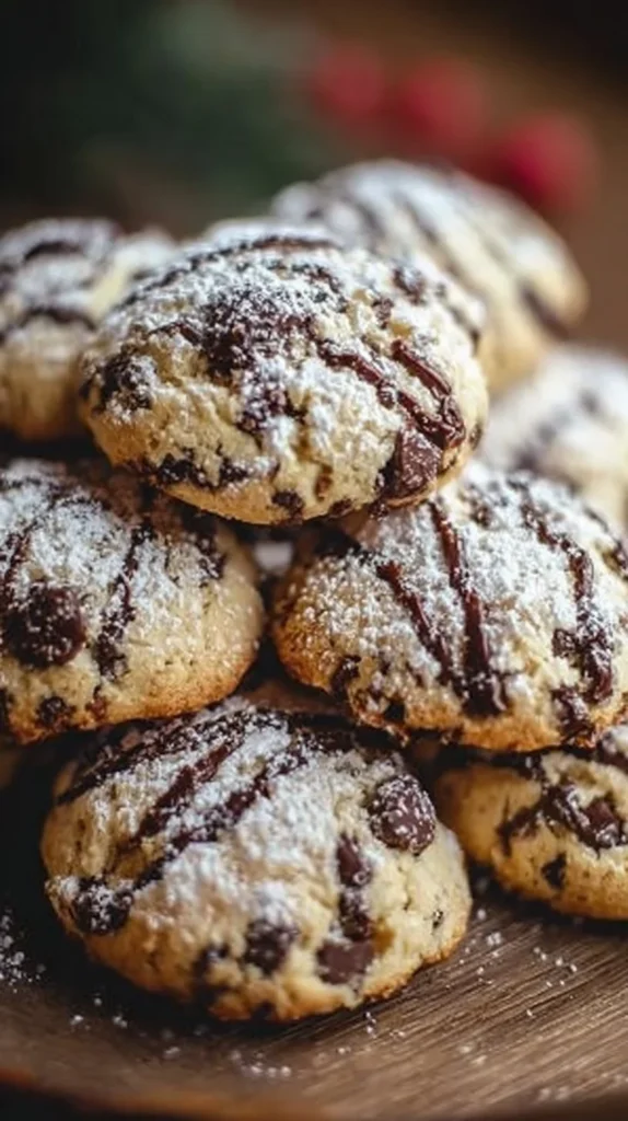 Delicious cannoli cookies with creamy filling and crispy shells