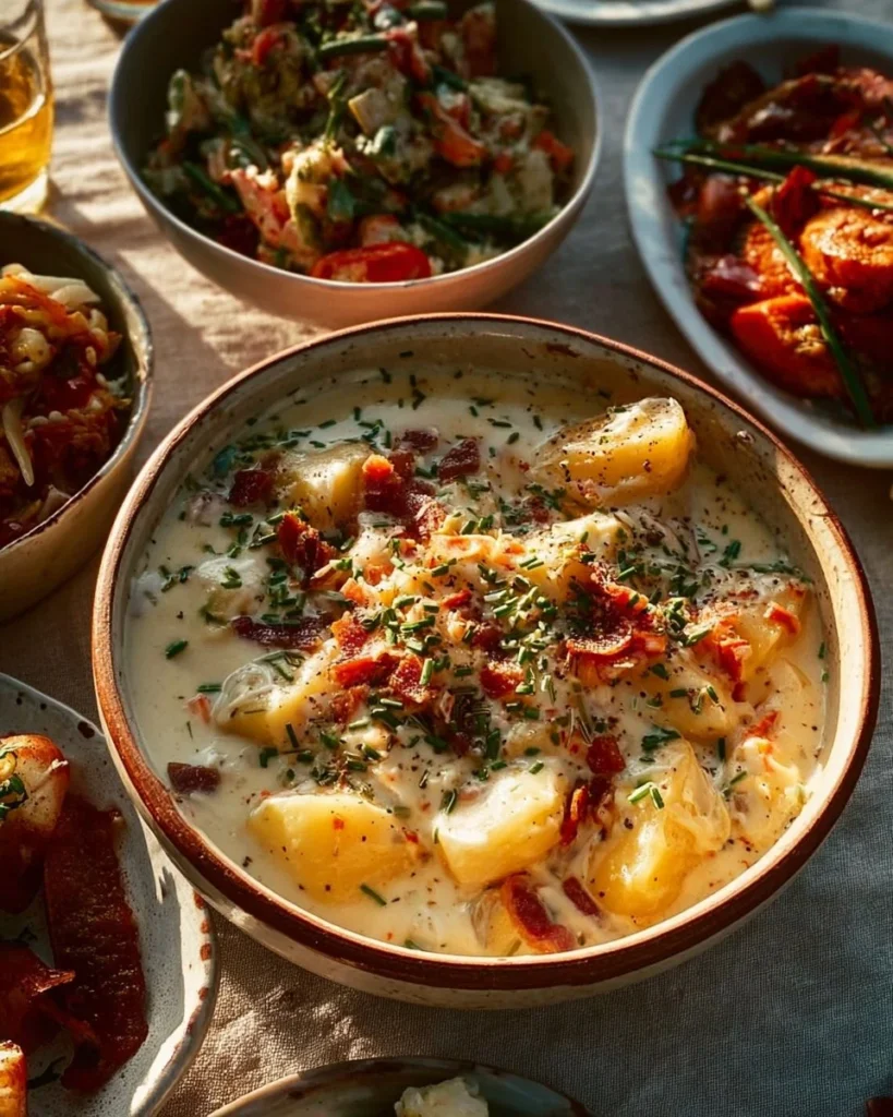A family enjoying a delicious summer dinner together outdoors