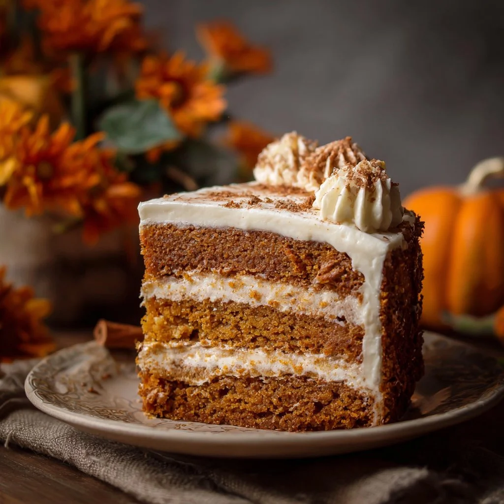 Ultimate Fall Layer Cake with autumn-themed decorations and flavors
