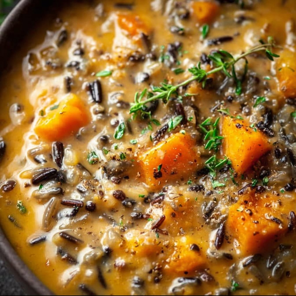 Vegan Pumpkin Wild Rice Soup