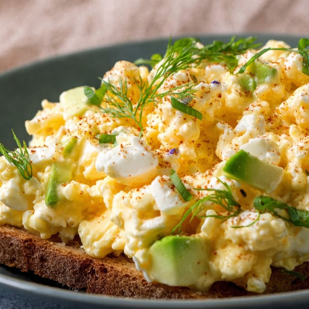 Egg Salad with Cottage Cheese - no mayo!