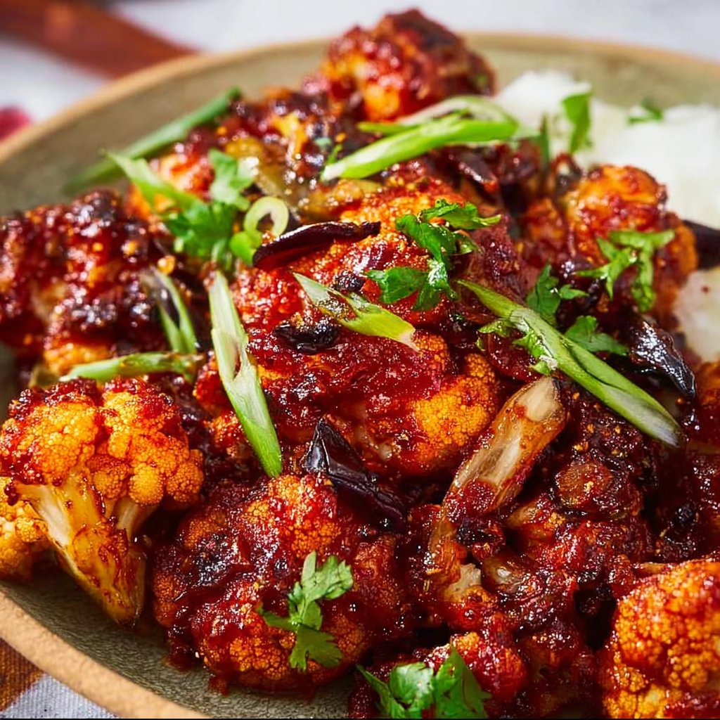 Air-Fried Korean Chili Cauliflower (Gochujang)