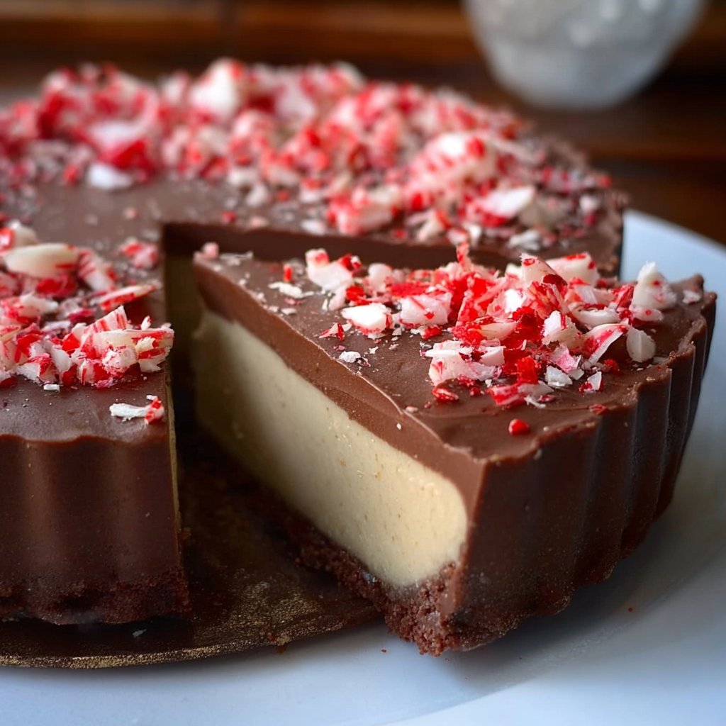 No Bake Peppermint Tart