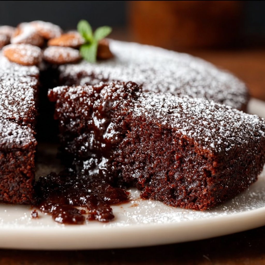 Chocolate Olive Oil Cake with Almond Flour