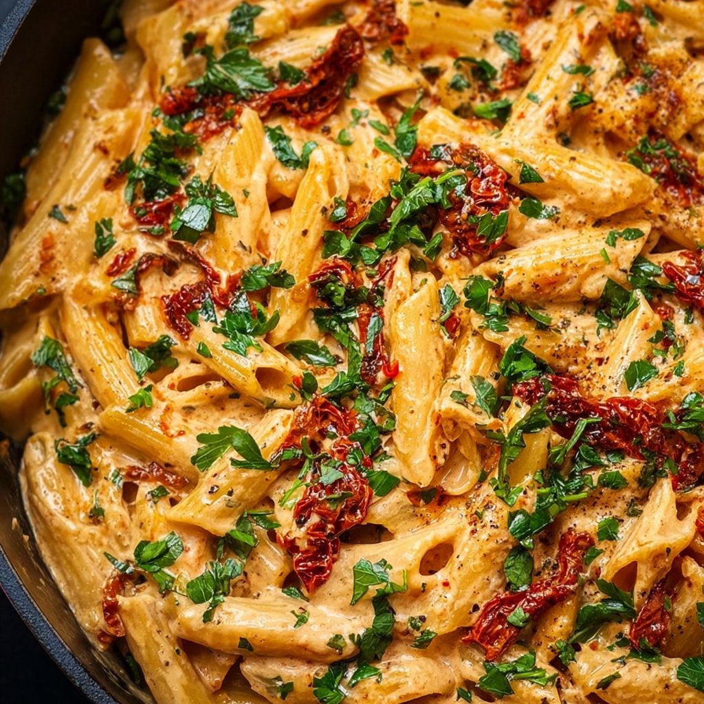 Creamy Vegan Sun-Dried Tomato Pasta