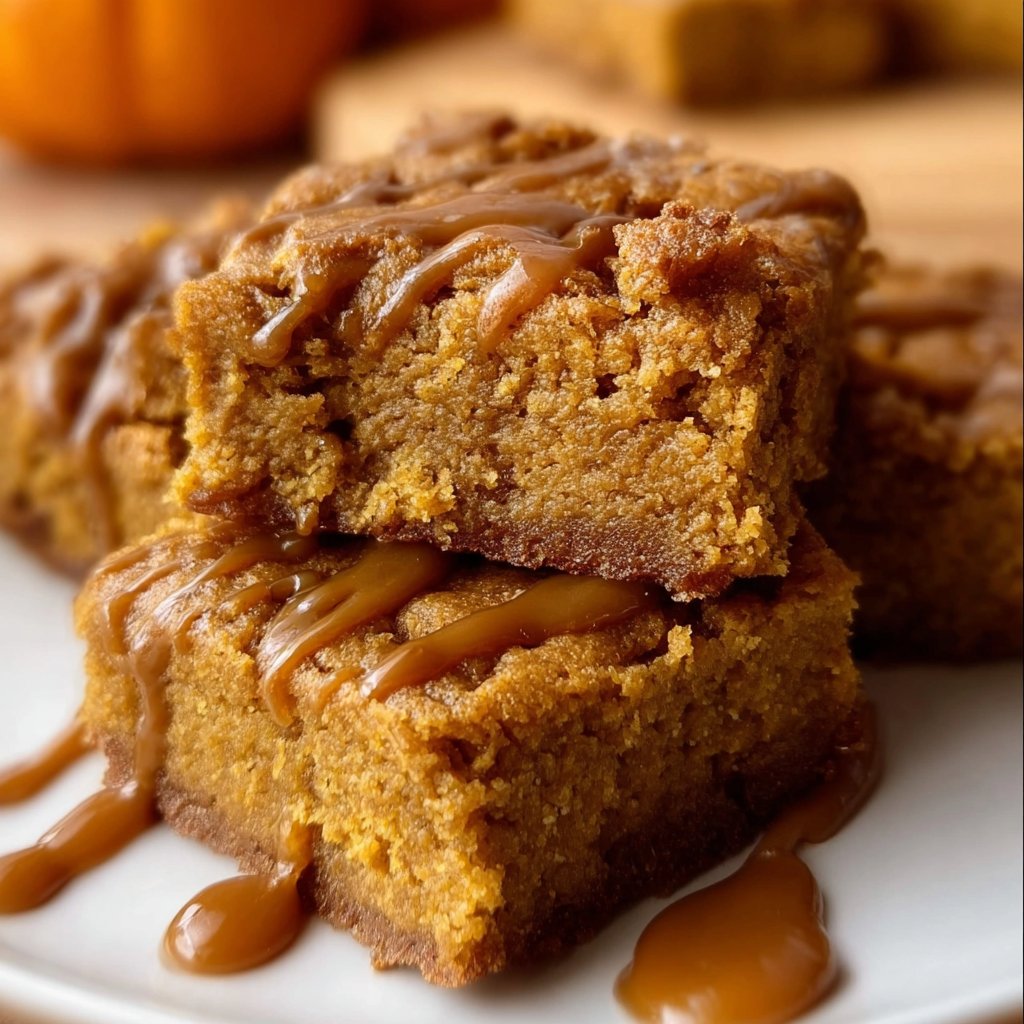 Vegan and Gluten-Free Pumpkin Maple Blondies
