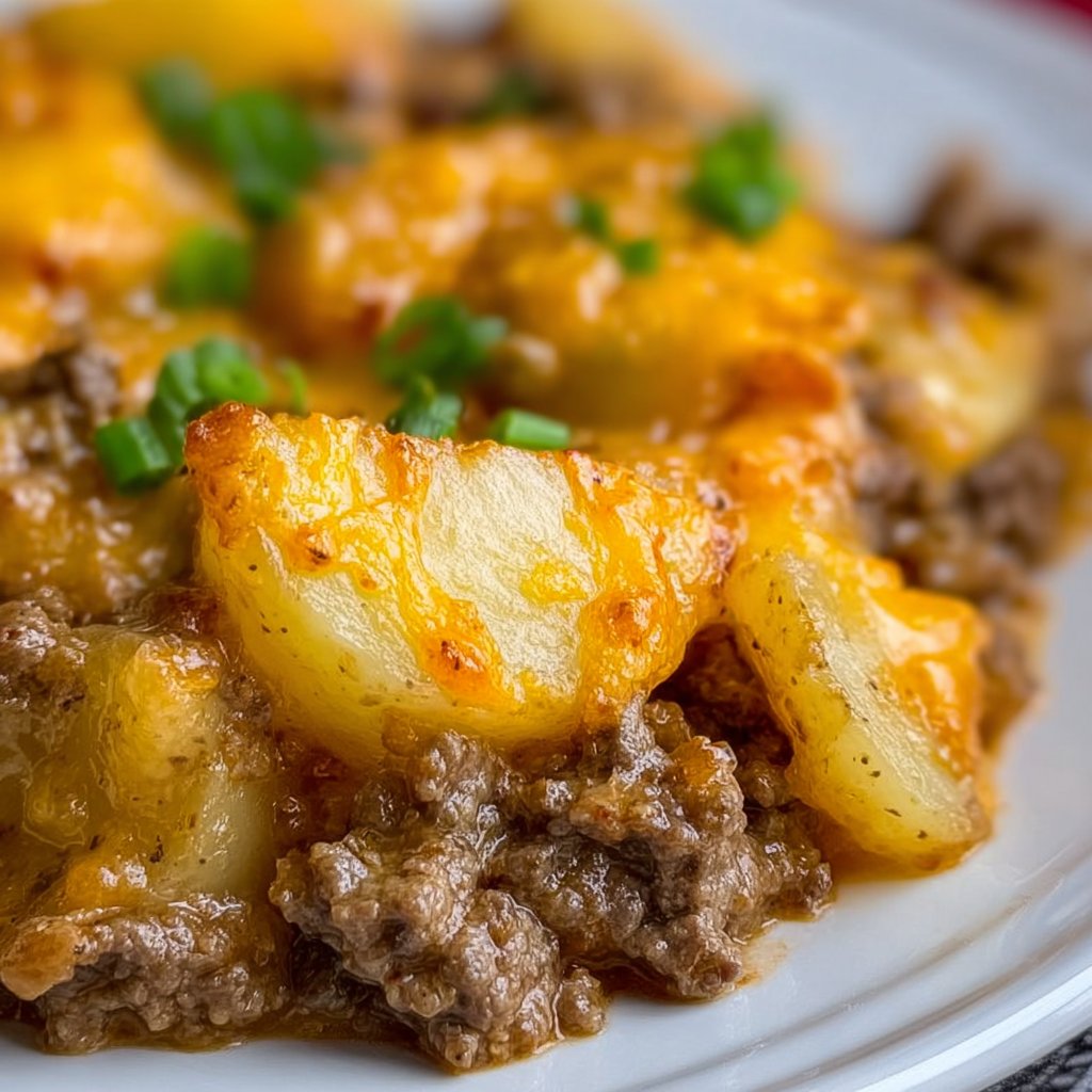 Crockpot Hamburger Potato Casserole