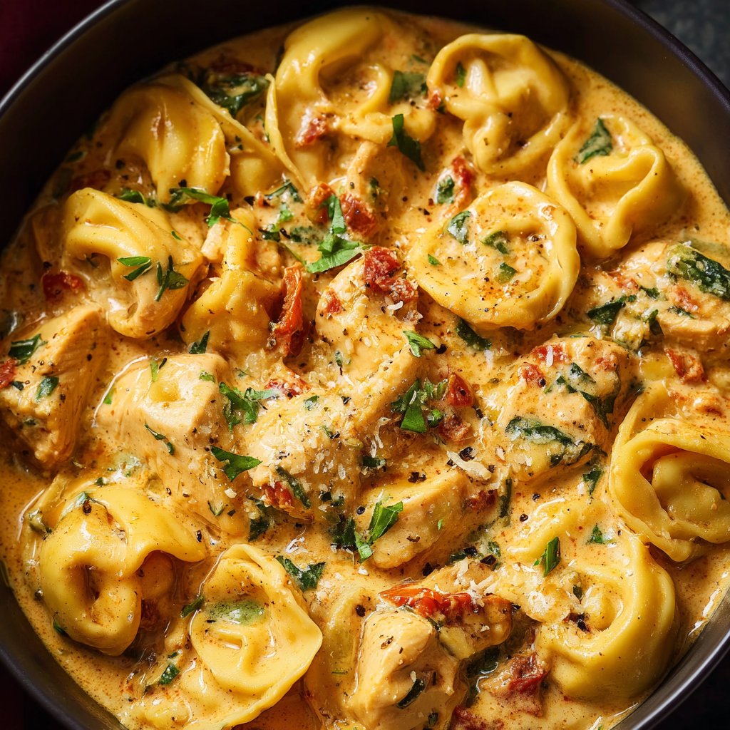 CrockPot Chicken Tortellini