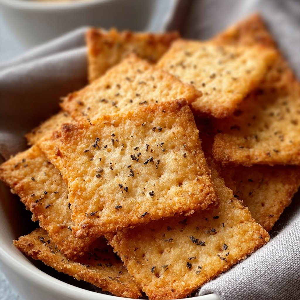 Crispy 5-Ingredient Almond Flour Crackers for Guilt-Free Snacking