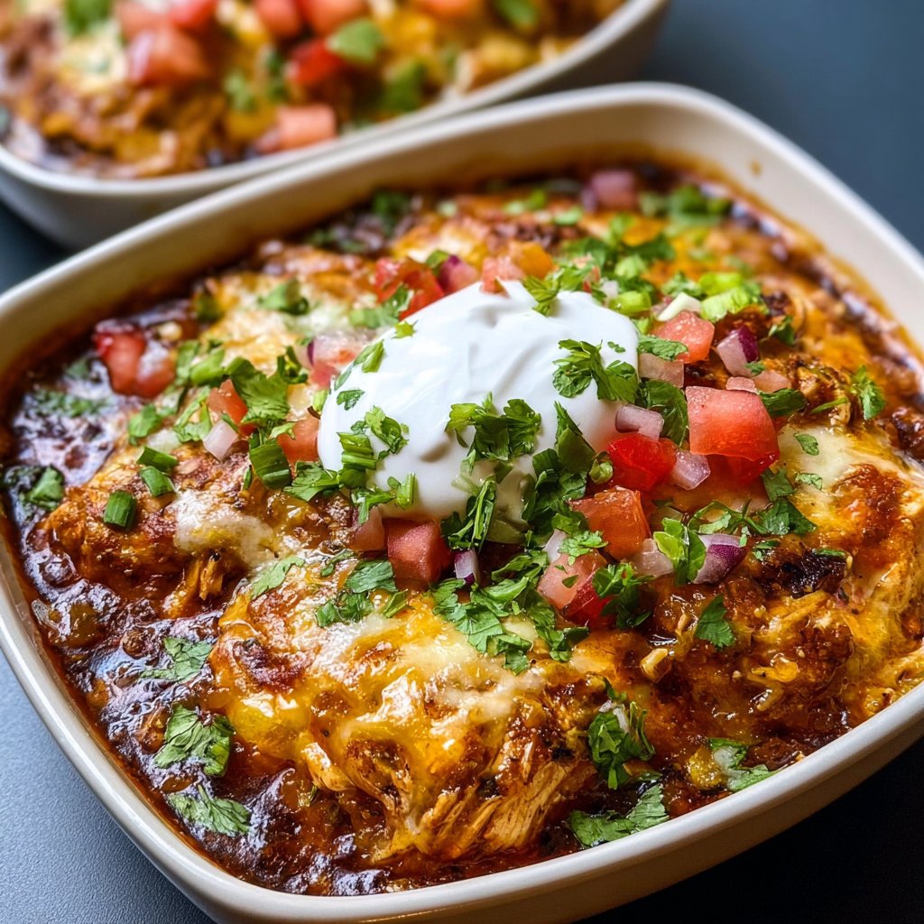 High-Protein Chicken Cottage Cheese Enchilada Bowls