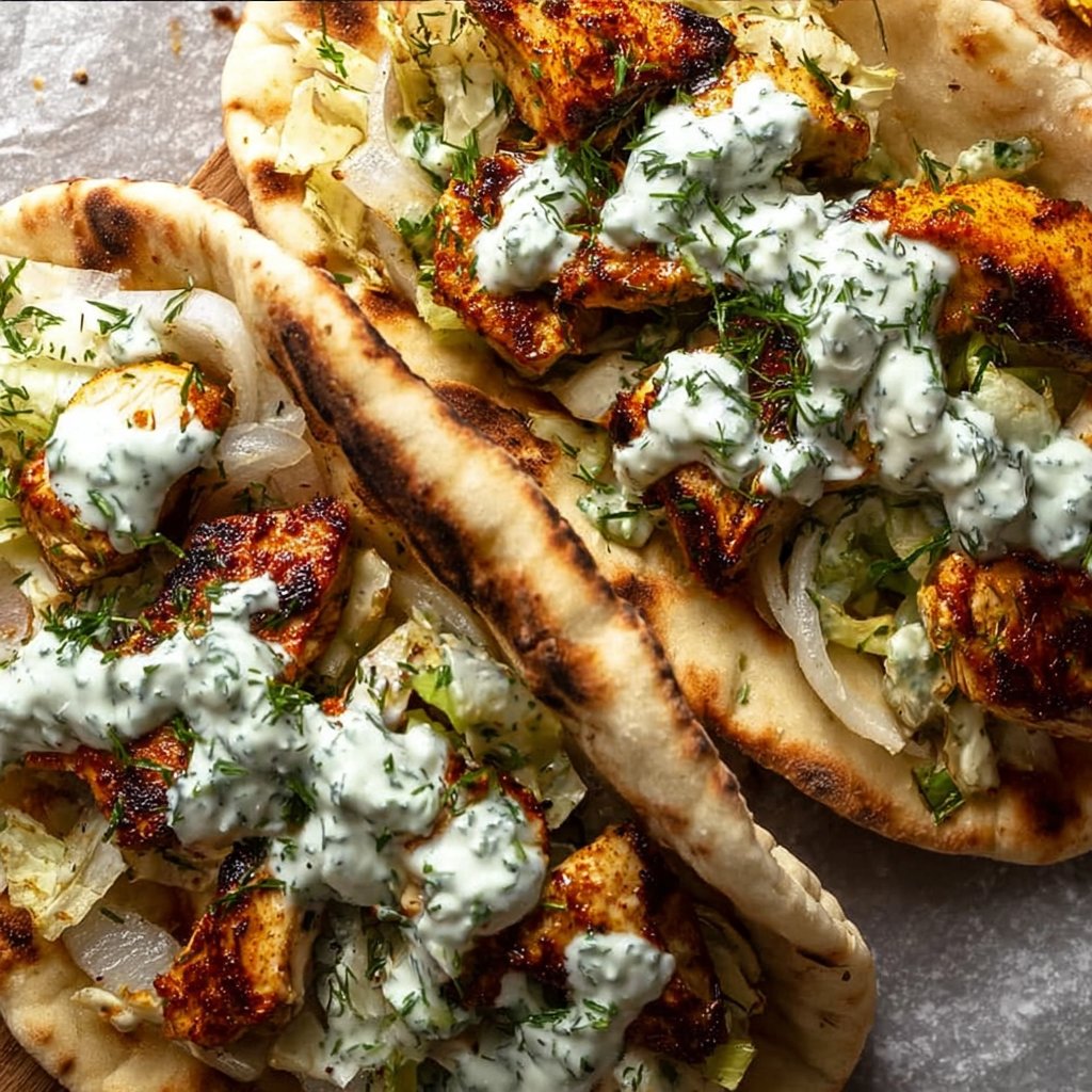 Sheet Pan Chicken Pitas with Herby Ranch