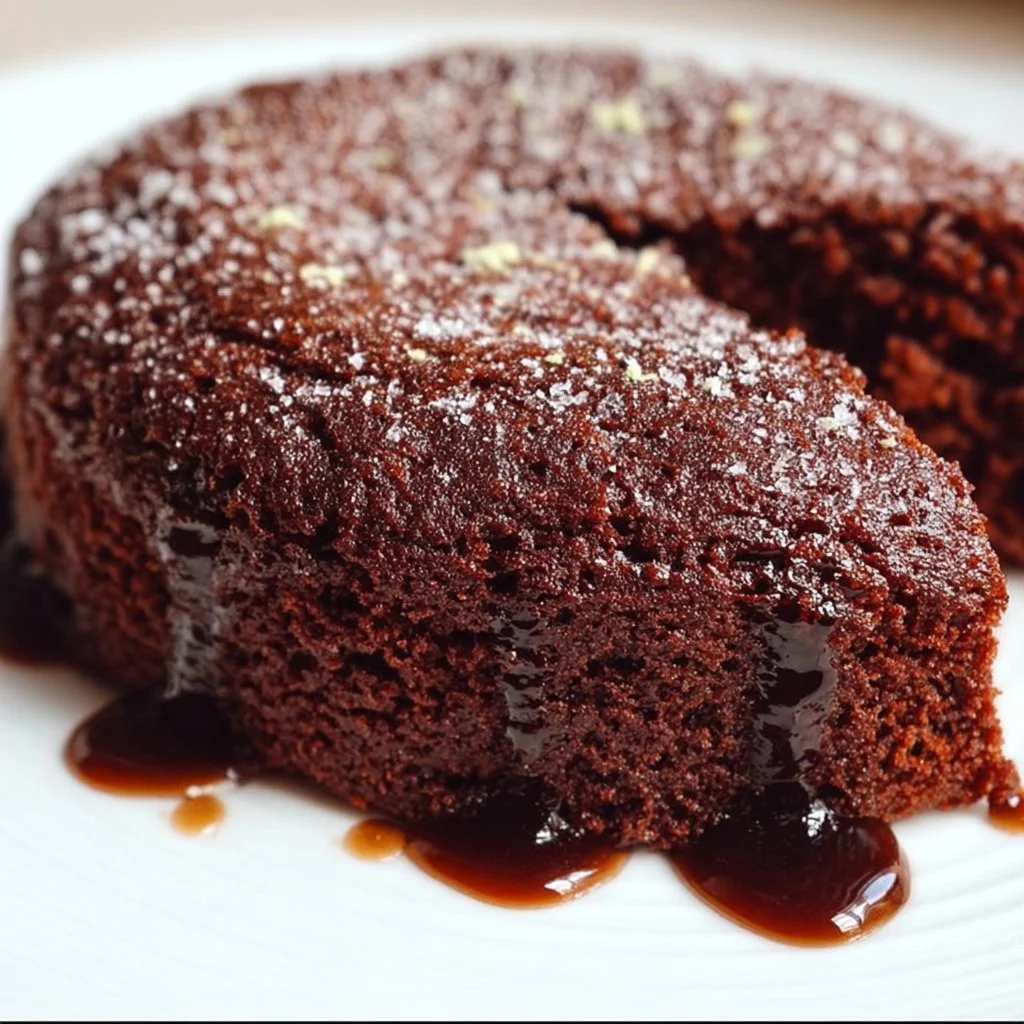 Delicious Chocolate Olive Oil Cake with Almond Flour topped with cocoa