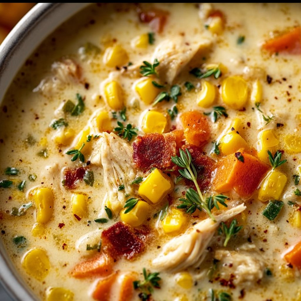Crockpot Chicken Corn Chowder