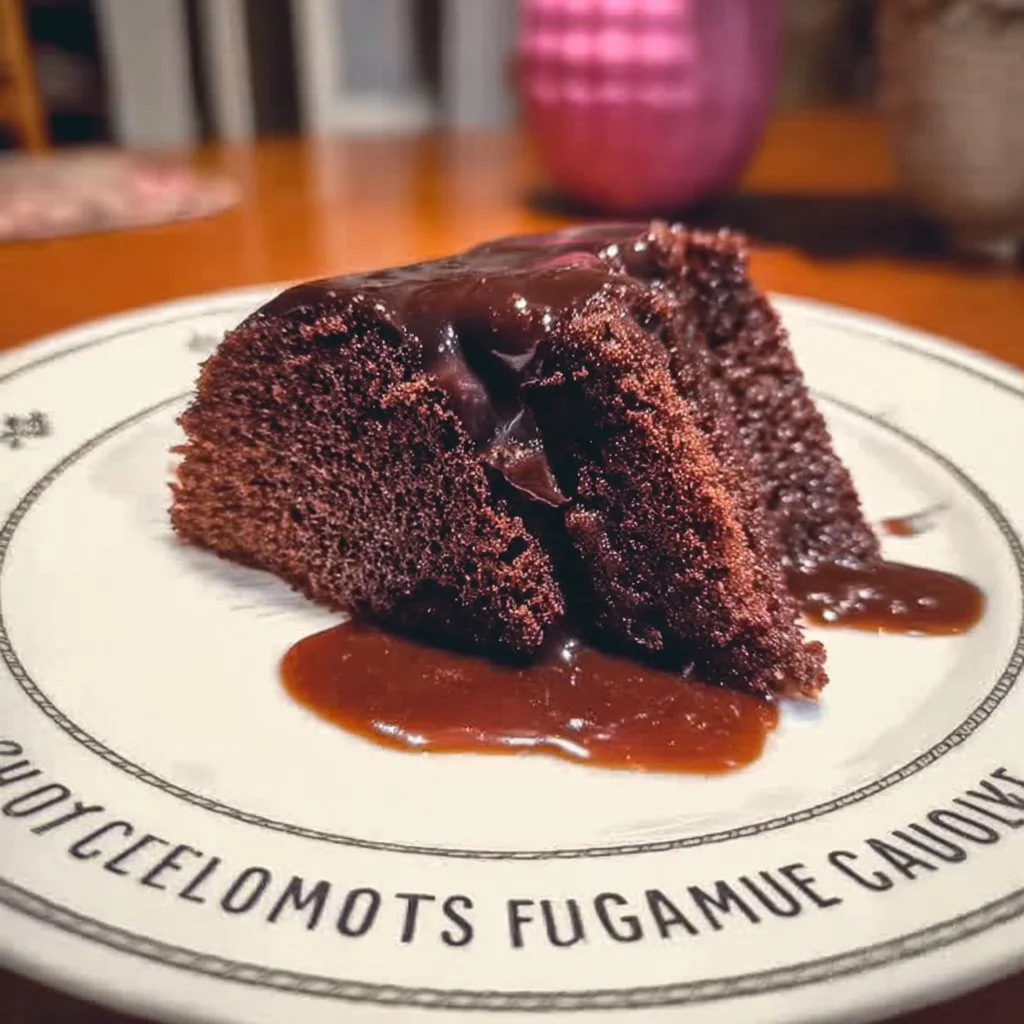 Delicious gluten free chocolate cake topped with rich frosting and decorative sprinkles.