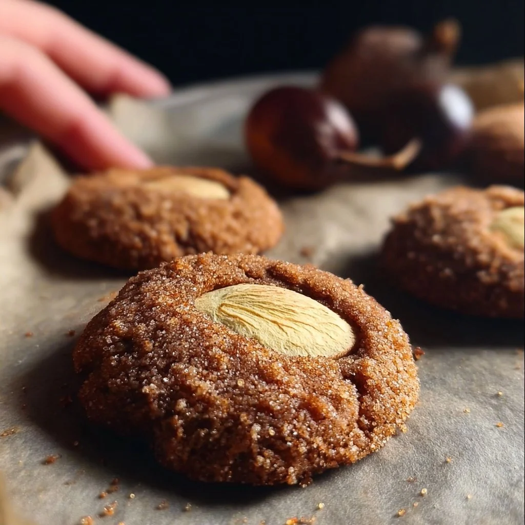 Freshly baked Ginger Nutmeg Apple Snaps on a cooling rack.