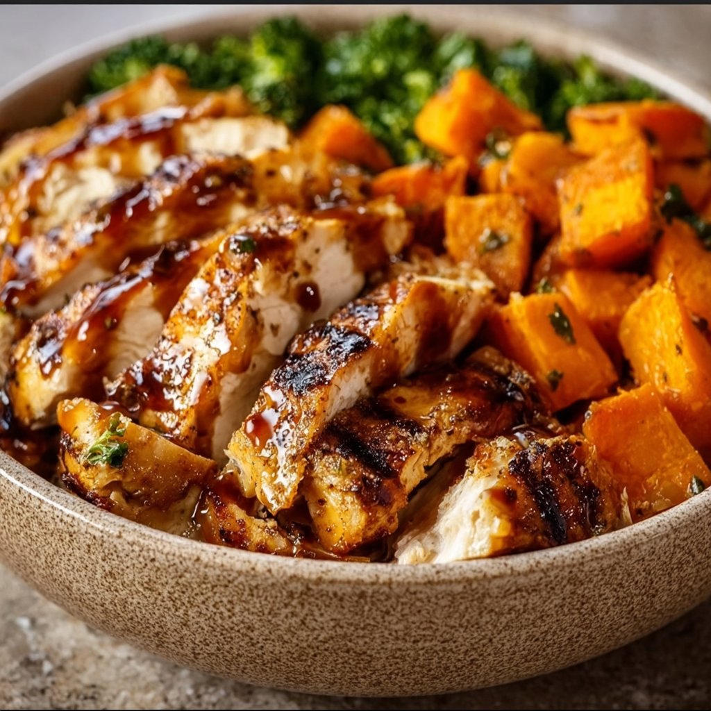 Grilled Chicken & Sweet Potato Bowl
