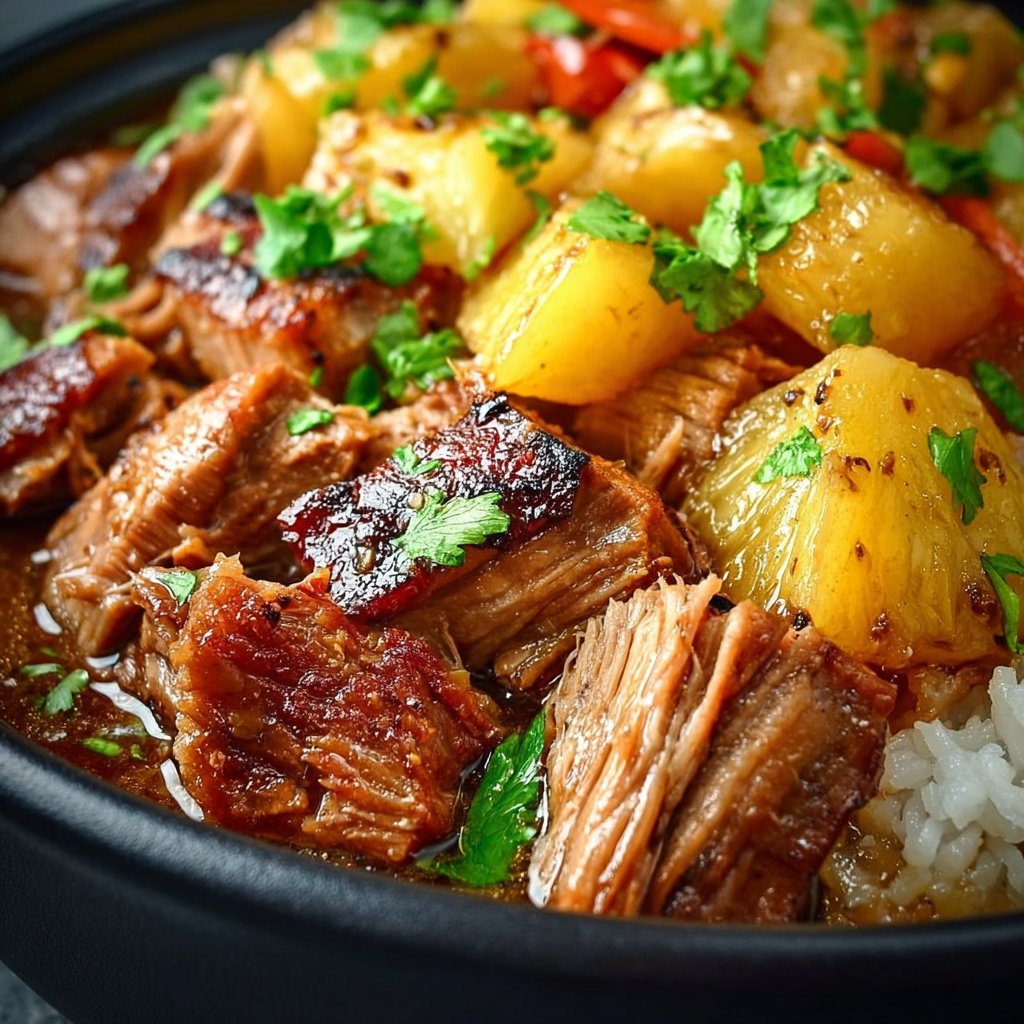 Slow Cooker Pineapple Pork