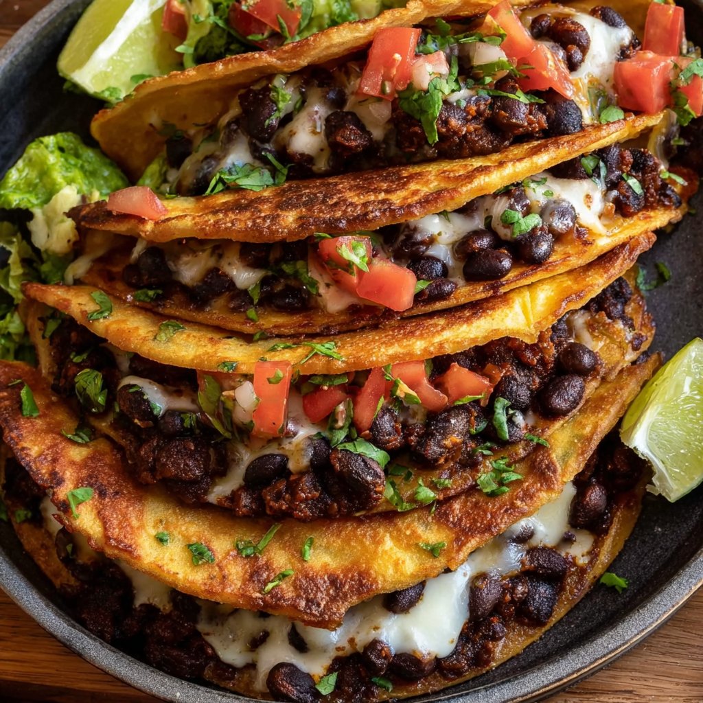 Crispy Black Bean Tacos