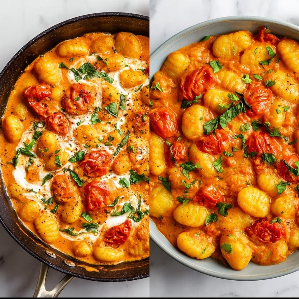 Creamy Roasted Tomato Gnocchi (Vegan & Easy to Make)