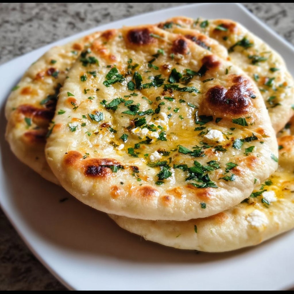 Cottage Cheese Garlic Naan (High Protein, No Yeast!)