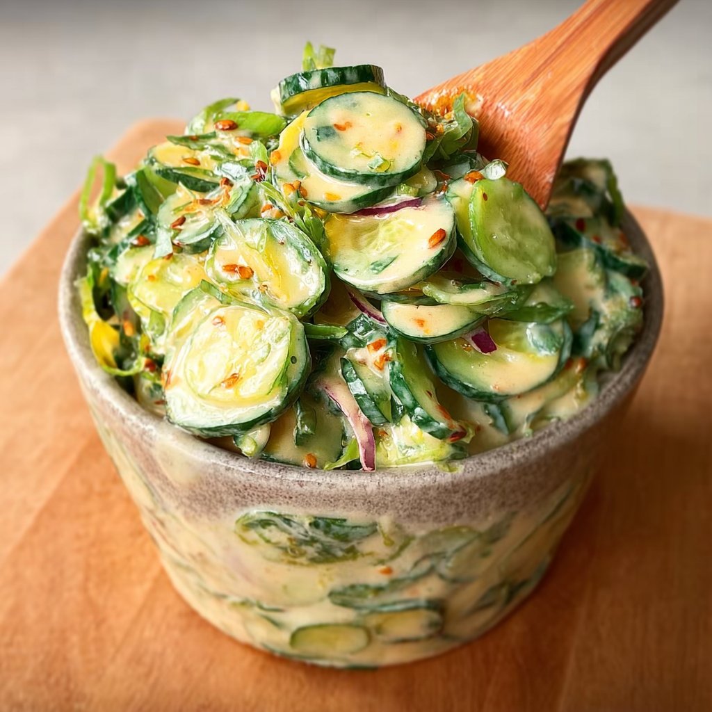 Creamy Asian Cucumber Salad