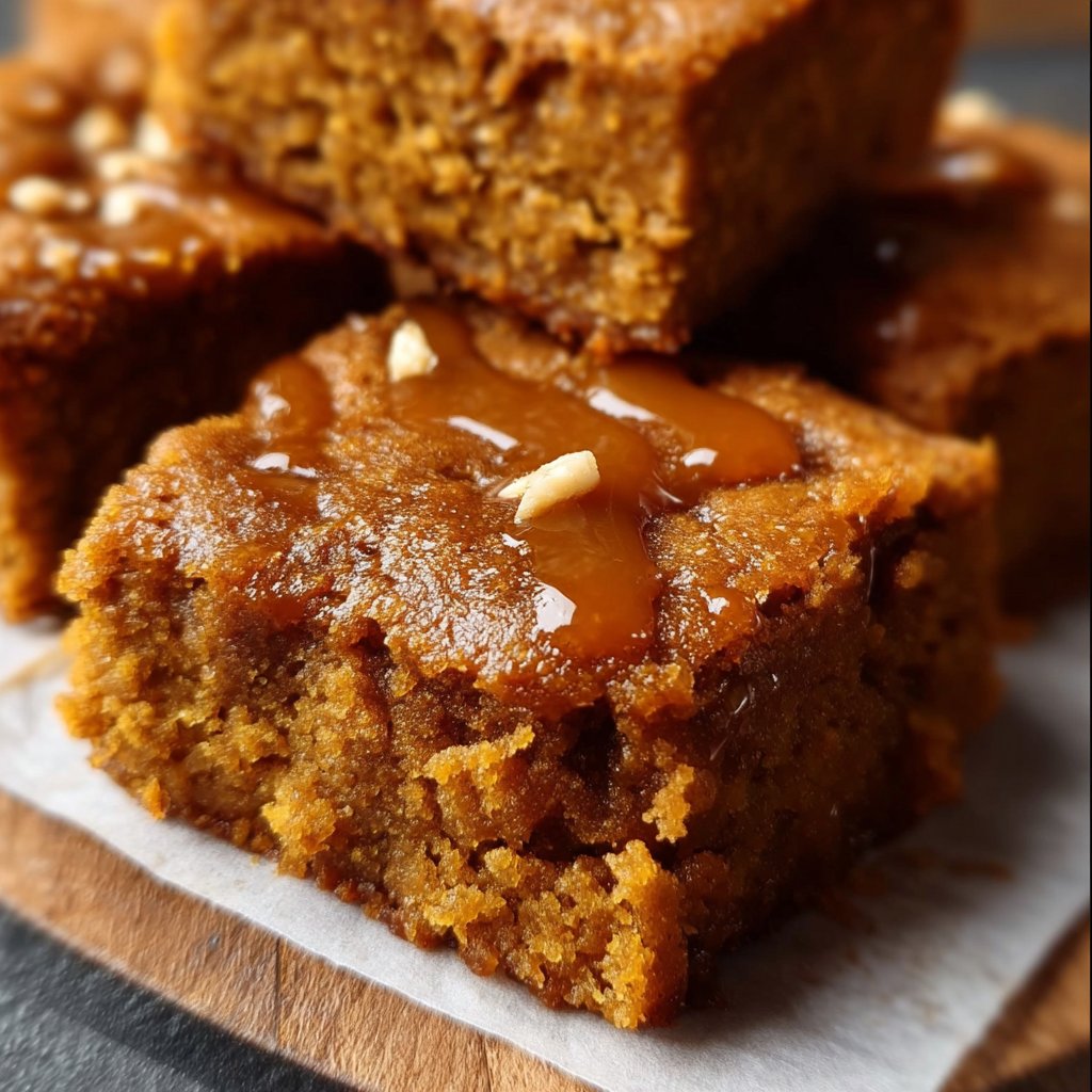 Vegan and Gluten-Free Pumpkin Maple Blondies