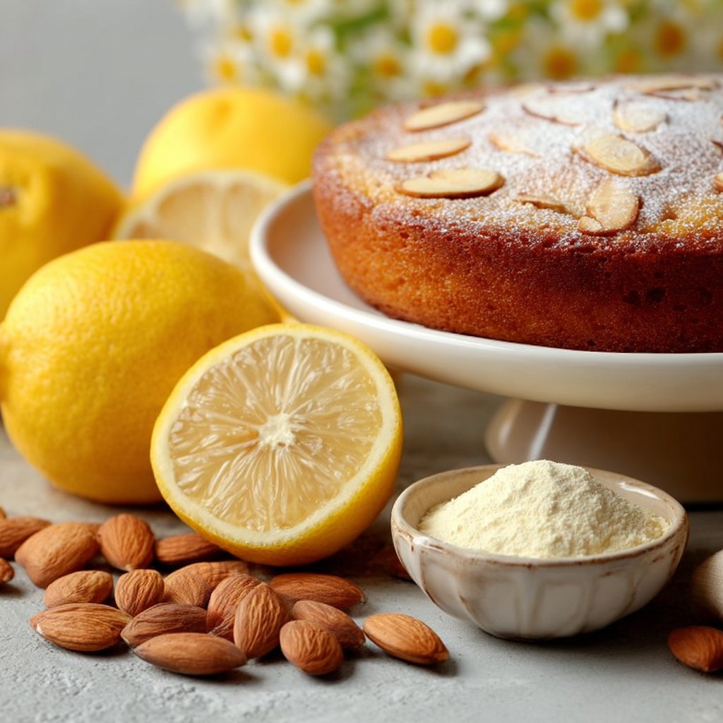 Delightfully Zesty Flourless Lemon Almond Cake