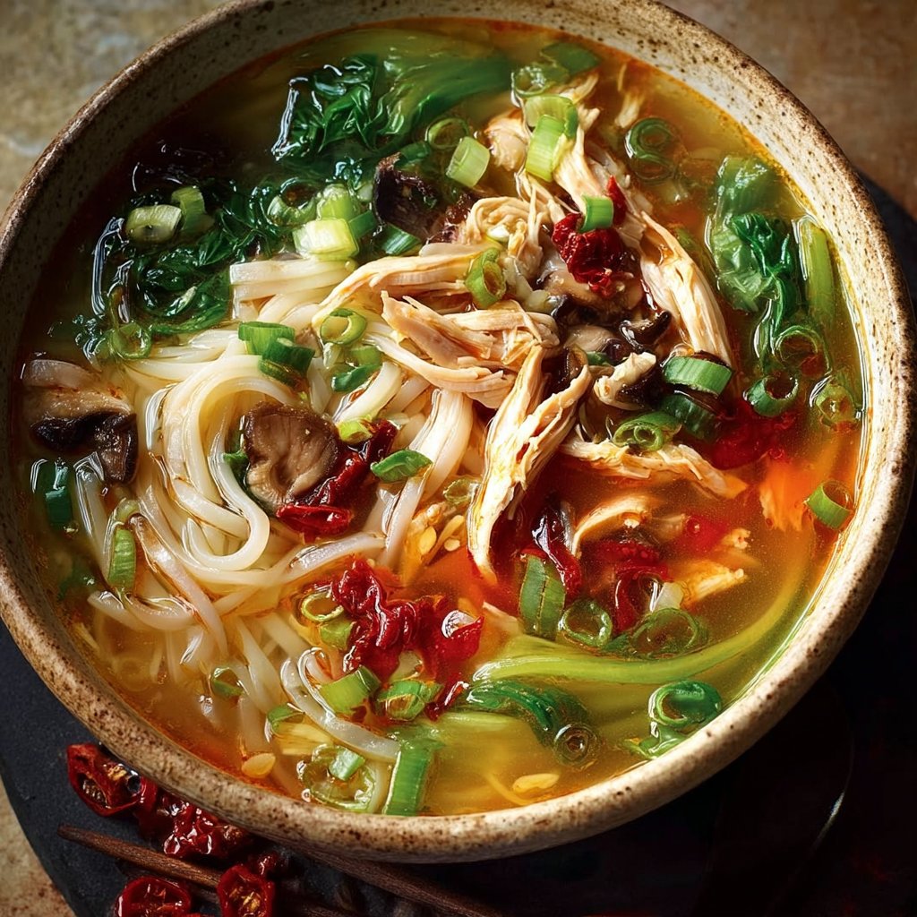 Chinese-Inspired Chicken Noodle Soup