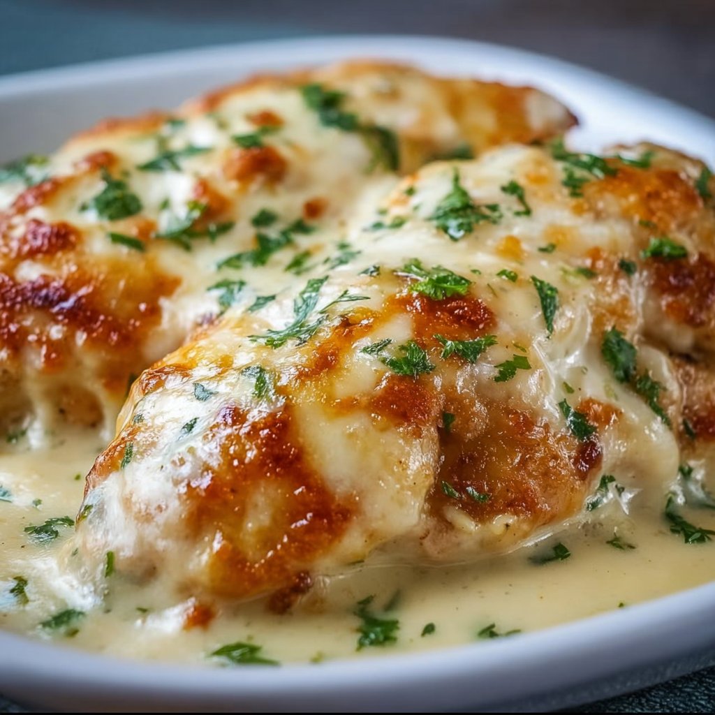Smothered Cheesy Sour Cream Chicken
