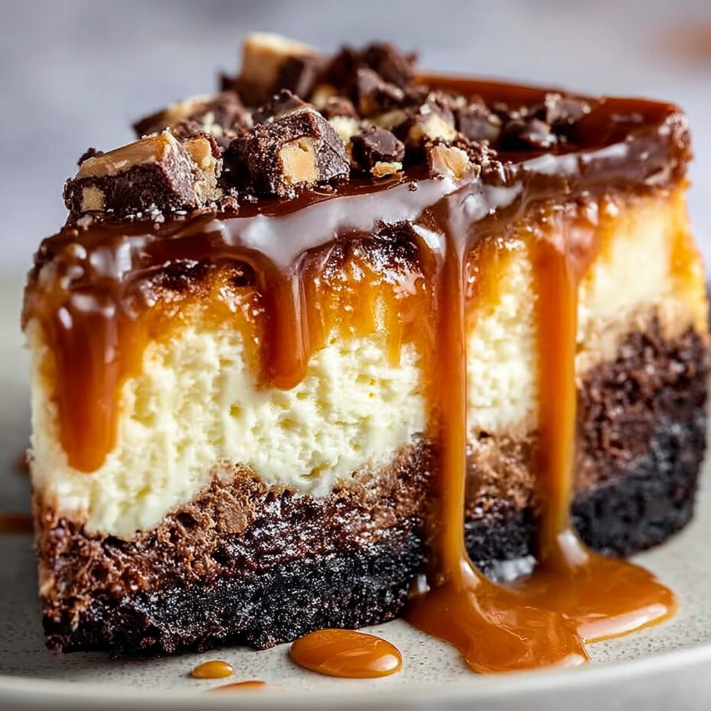 Caramel Brownie Cheesecake
