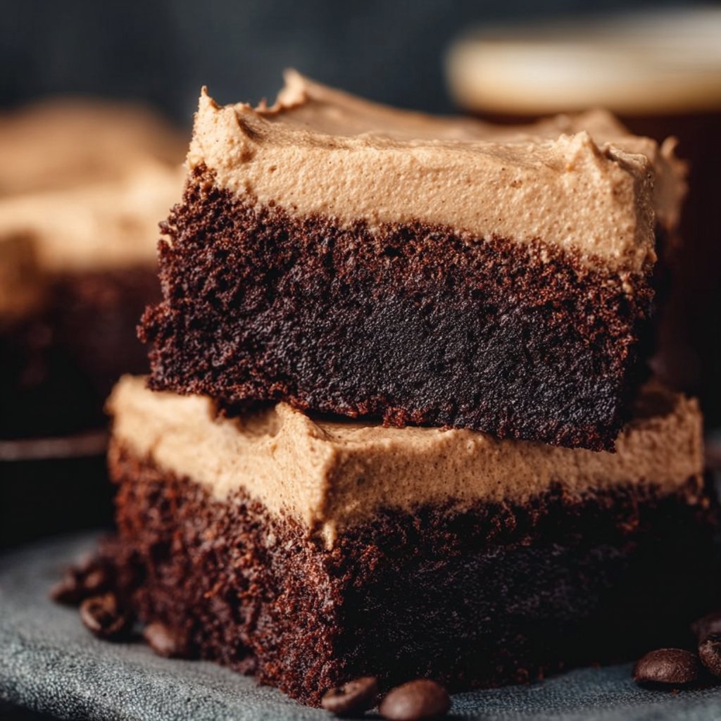 Frosted Coffee Brownies