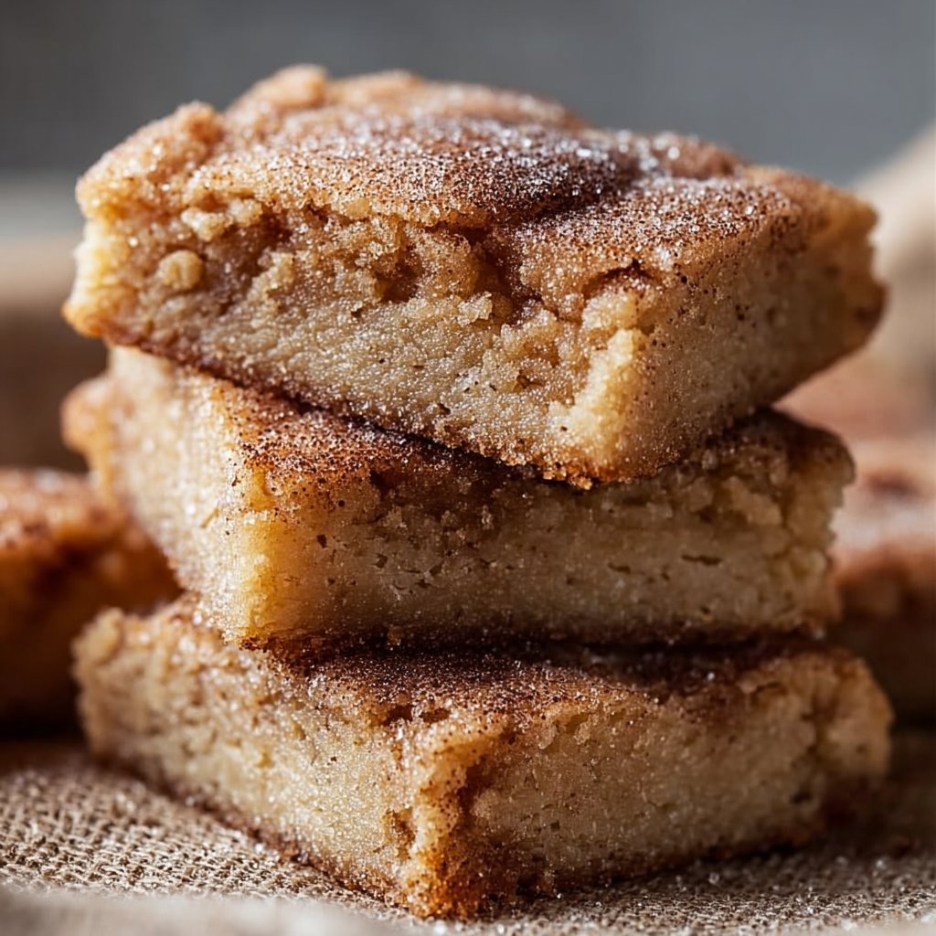Cinnamon Sugar Blondies