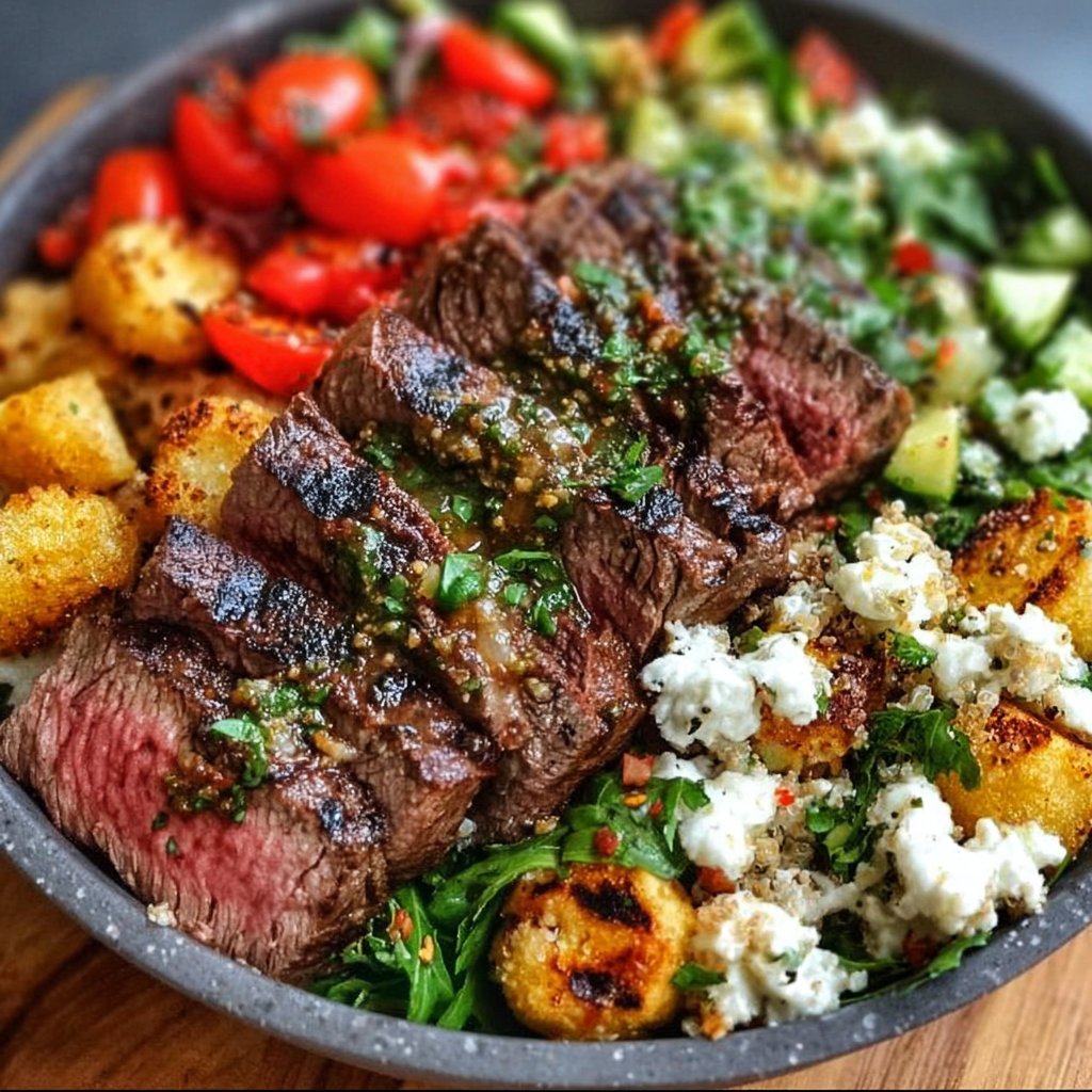 Mediterranean Steak Bowl Recipe
