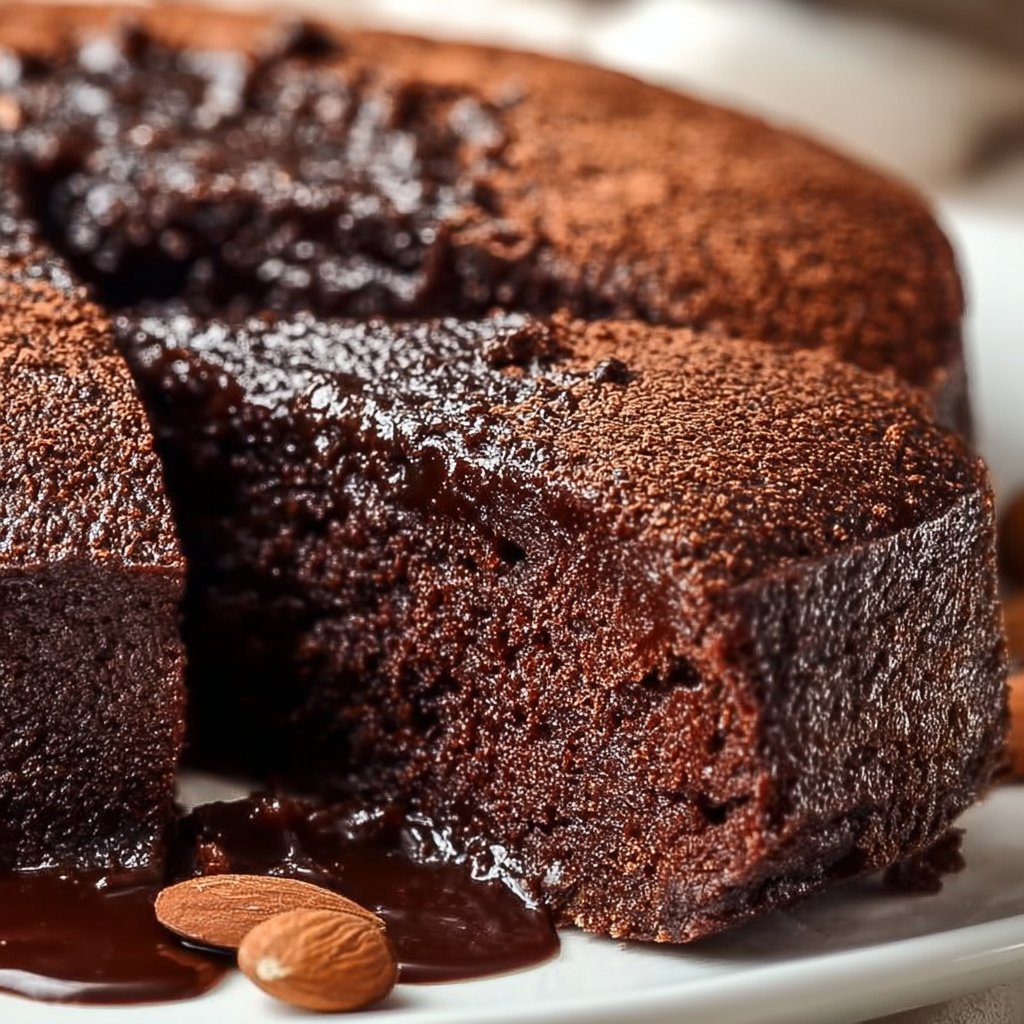 Chocolate Almond Yogurt Cake