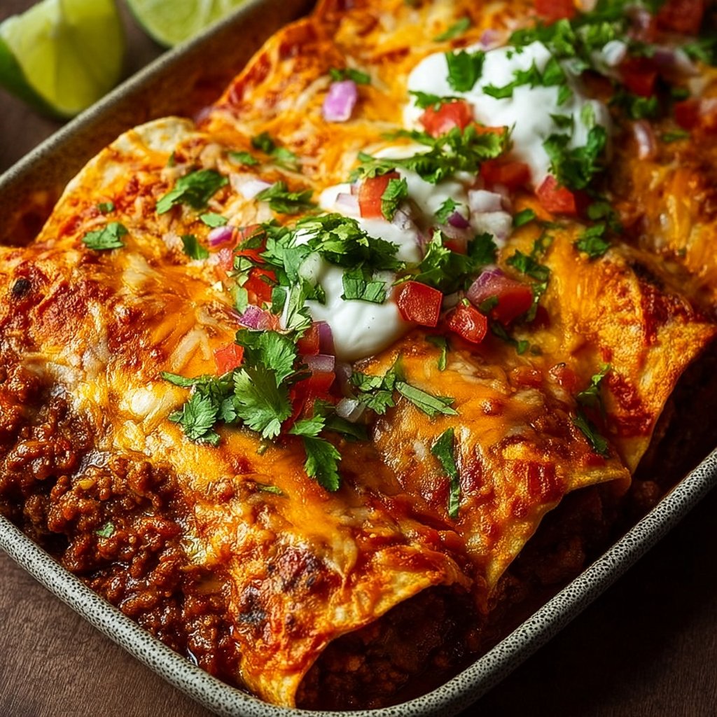 Ground Beef Enchiladas