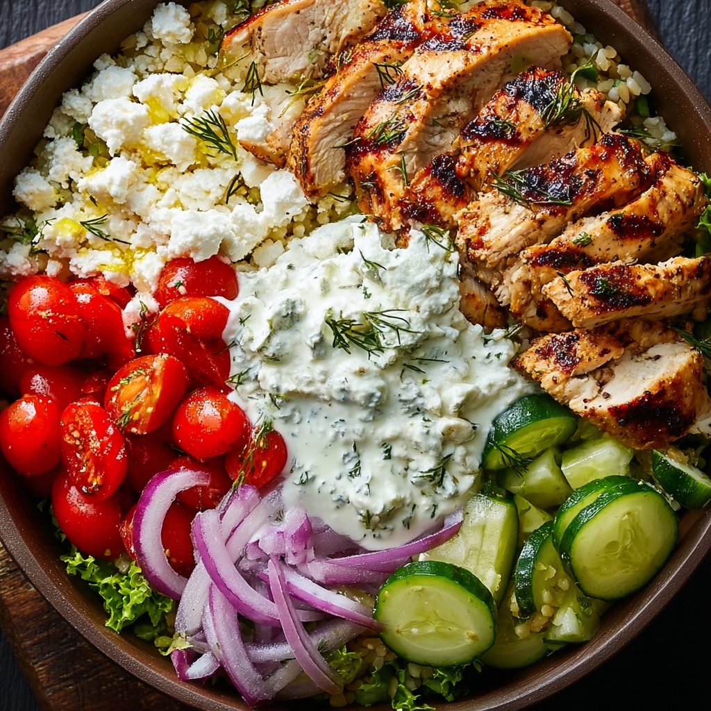 Greek Chicken Bowls