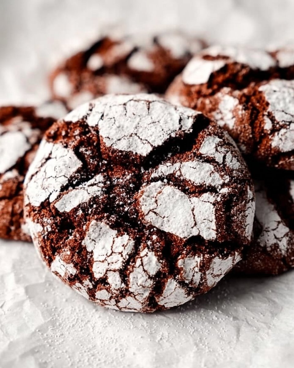 Gluten Free Chocolate Crinkle Cookies