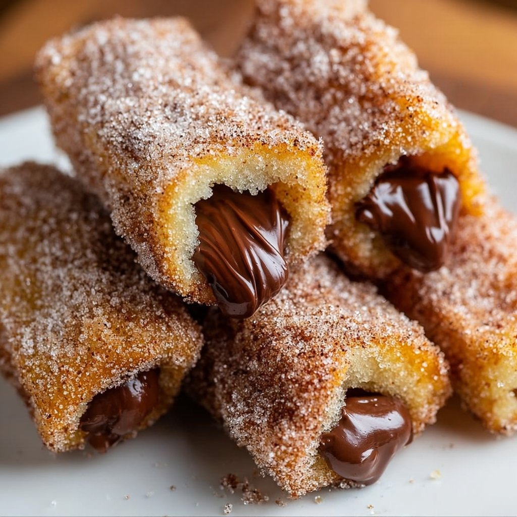 Homemade Churro Bites with Nutella