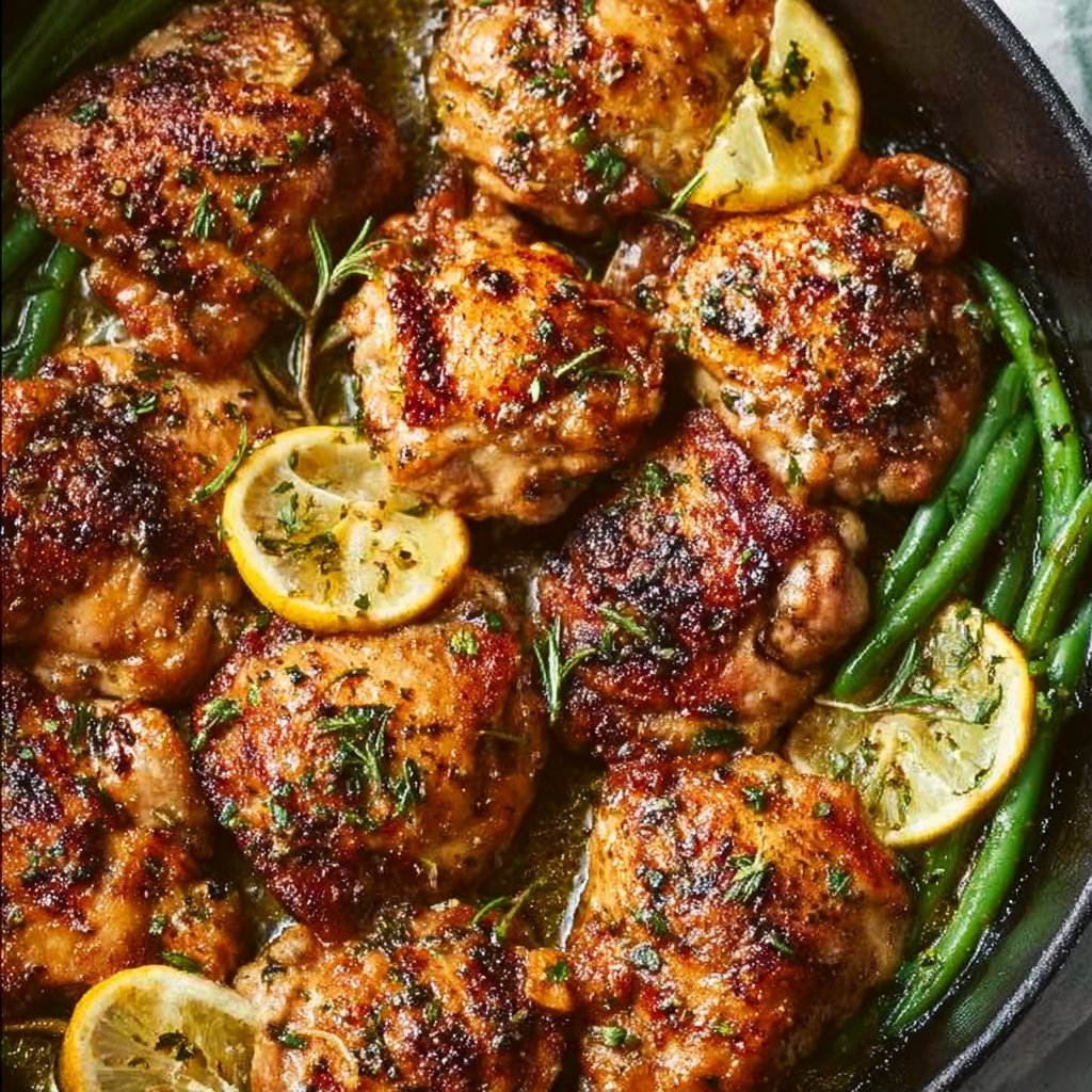 Lemon Garlic Butter Chicken Thighs