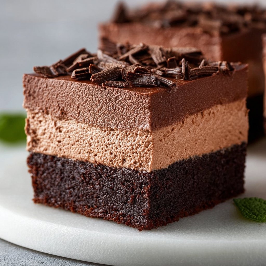 Chocolate Mousse Brownies