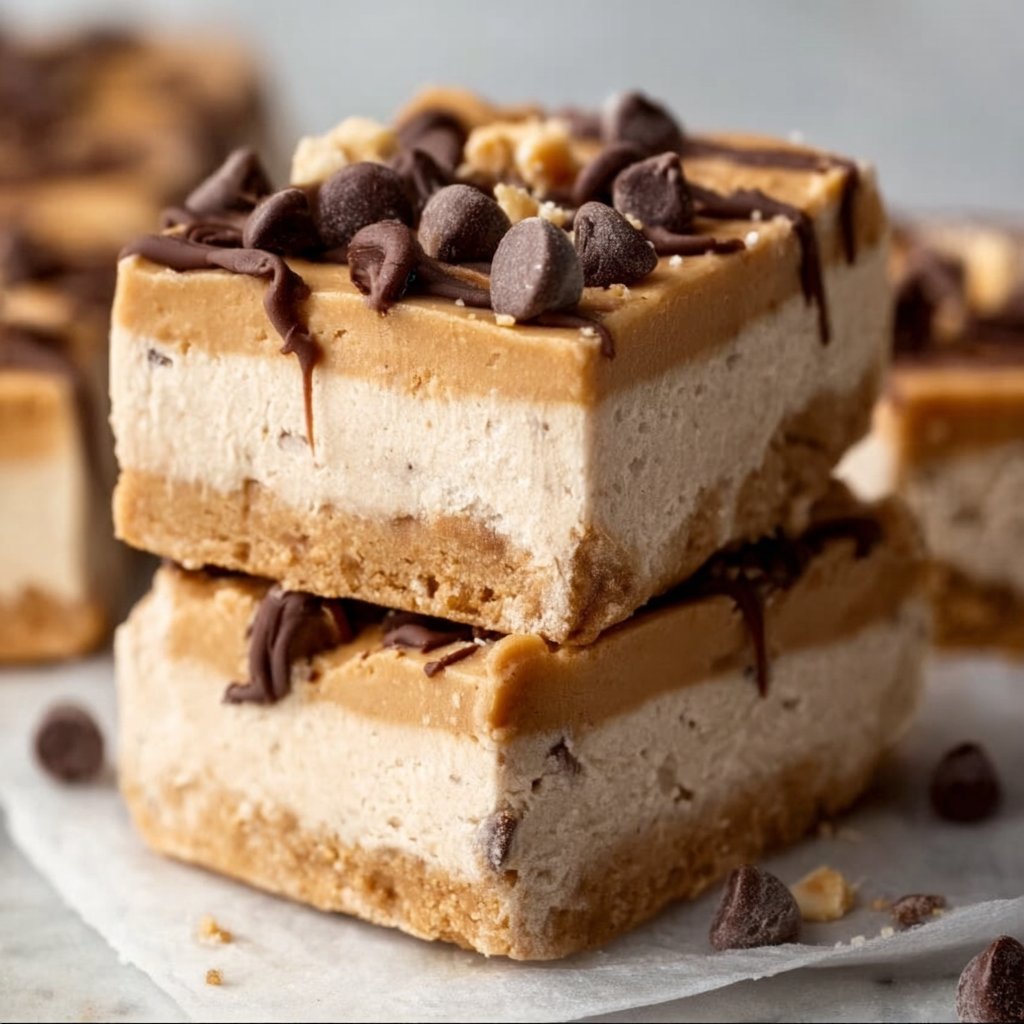 Peanut Butter Frozen Yogurt Bars