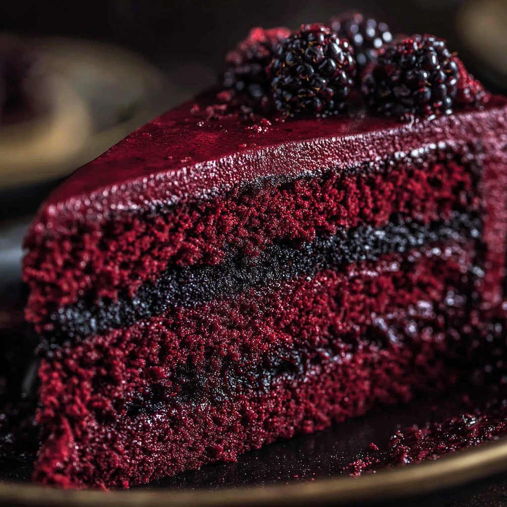 Blackberry Velvet Gothic Cake