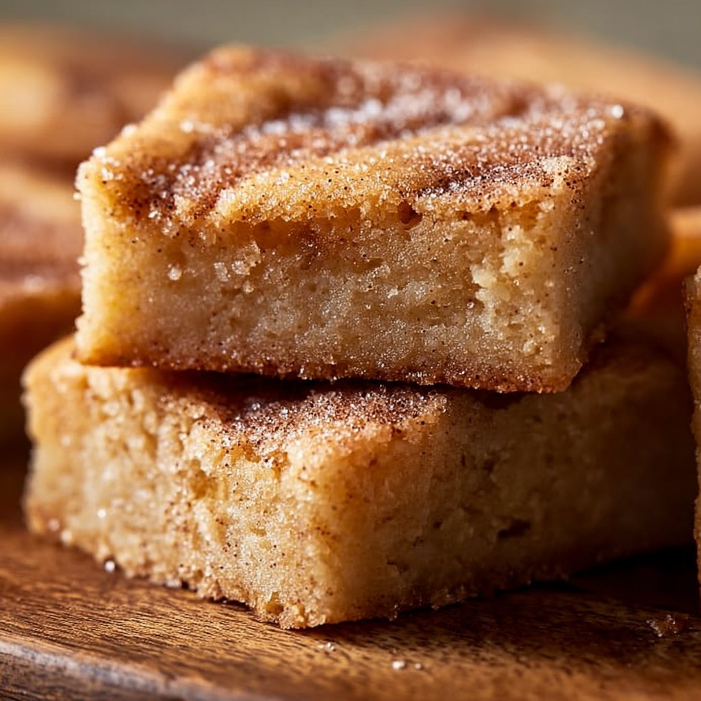 Cinnamon Sugar Blondies