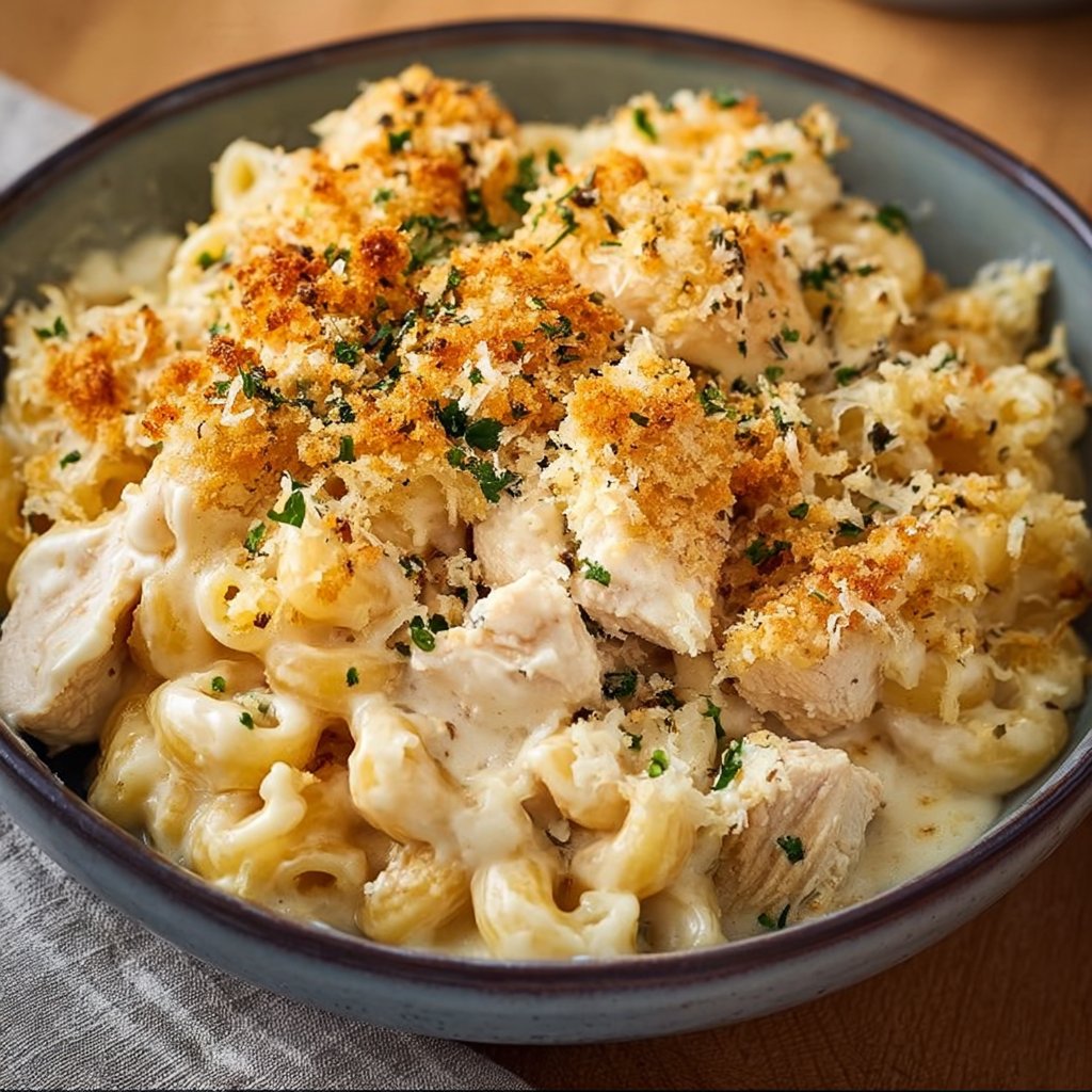 Creamy Chicken Mac and Cheese