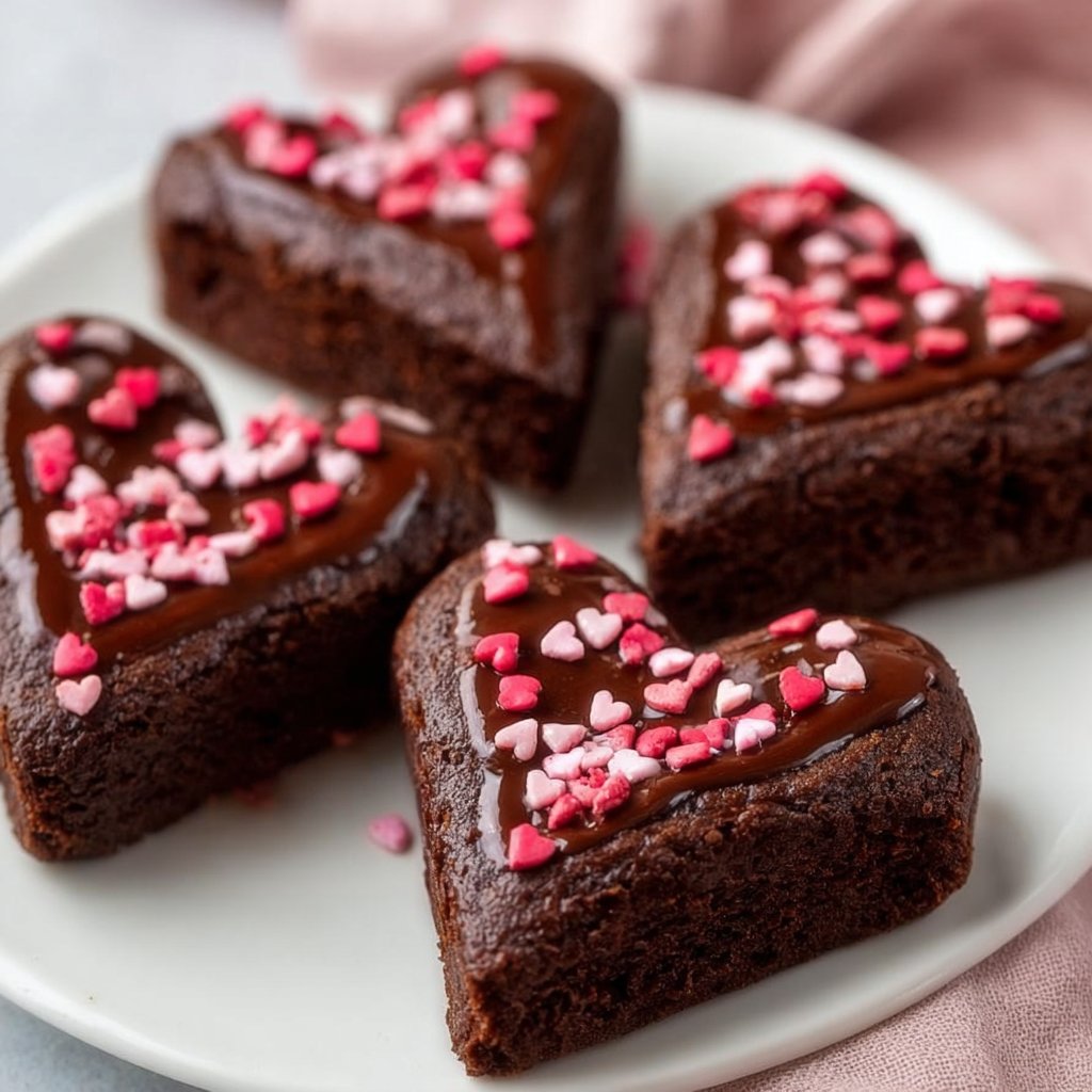 Heart Shaped Brownies Recipe