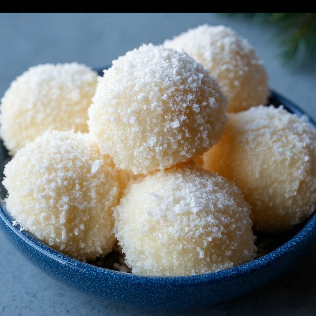 Sweetened Condensed Milk Snowballs