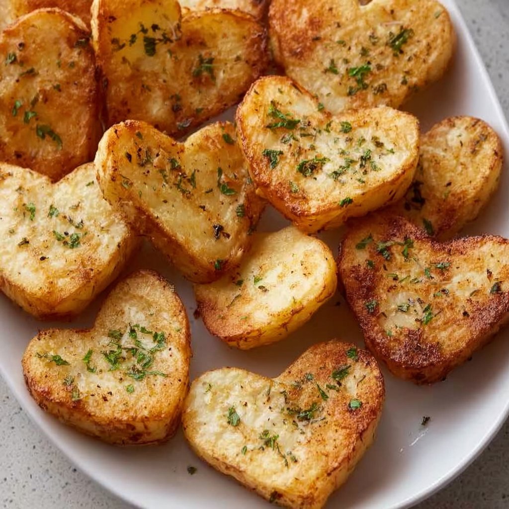 Valentine's Day Air Fryer Heart-shaped Potatoes