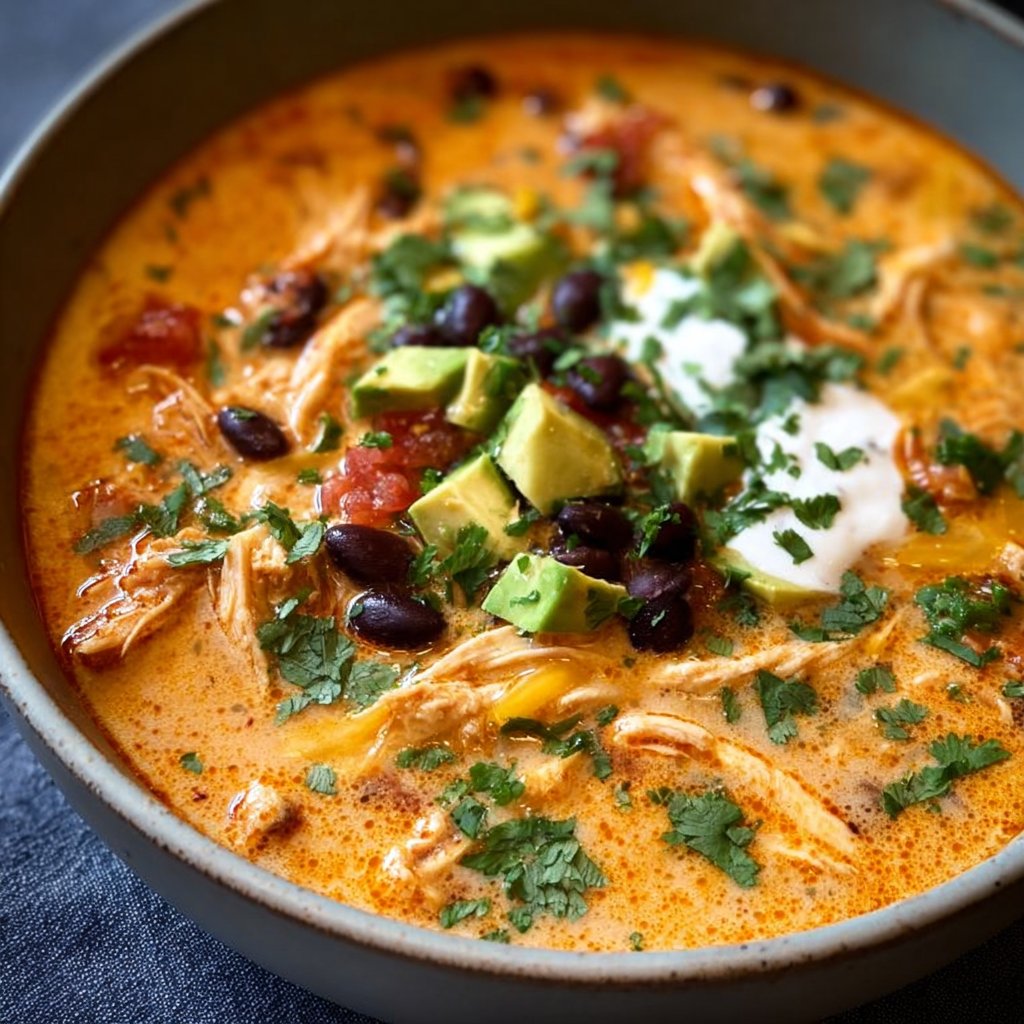 Creamy Chicken Enchilada Soup